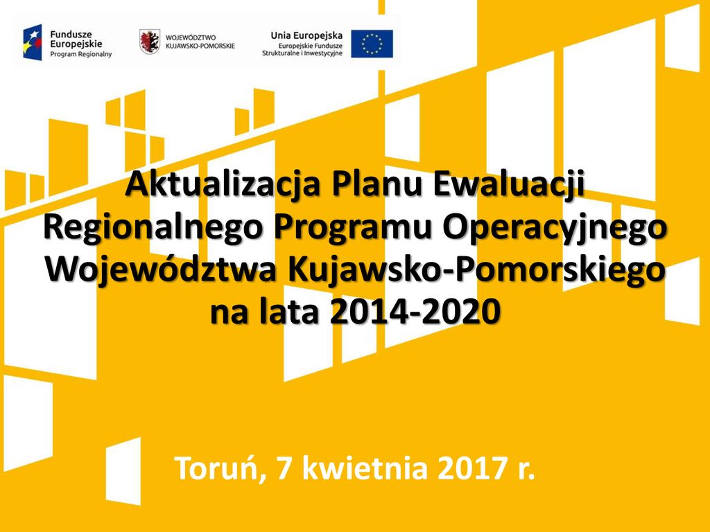 Aktualizacja Planu Ewaluacji Regionalnego Programu Operacyjnego